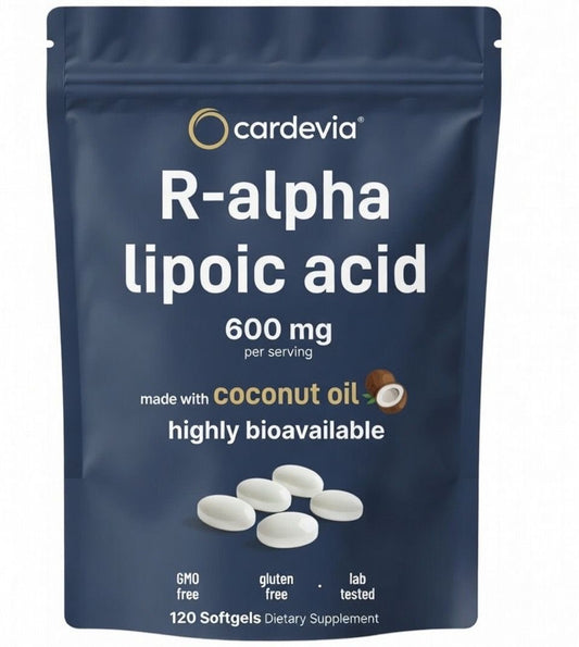 Cardevia Alpha Lipoic Acid 600mg with Coconut Oil,